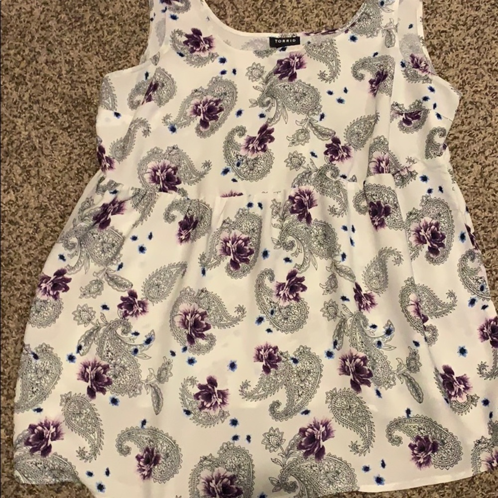 Torrid floral tank top